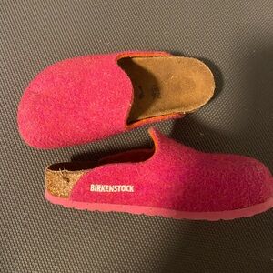 Wool Birkenstock Slip On Clogs Girls Size 26